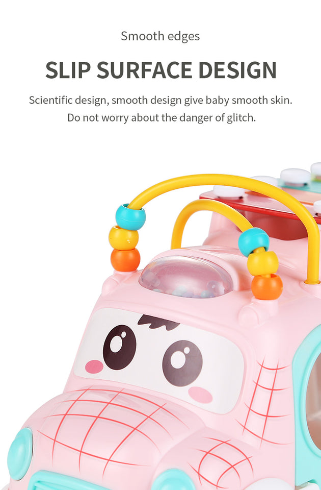 Sorting, Nesting Stacking Bus Toy Birth Baby