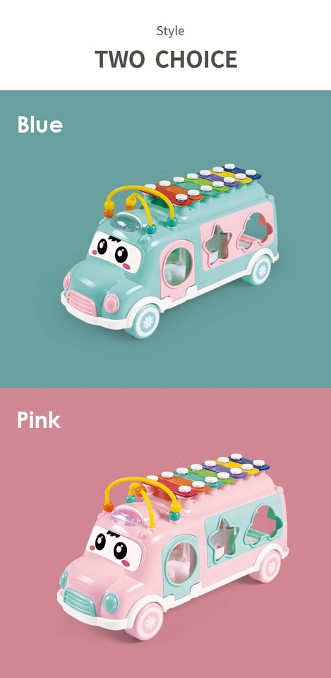 Sorting, Nesting Stacking Bus Toy Birth Baby