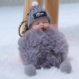 Sleeping Baby Plush Keychains